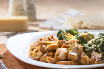 Chicken with broccoli