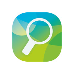 Isolated lupe block flat style icon vector design