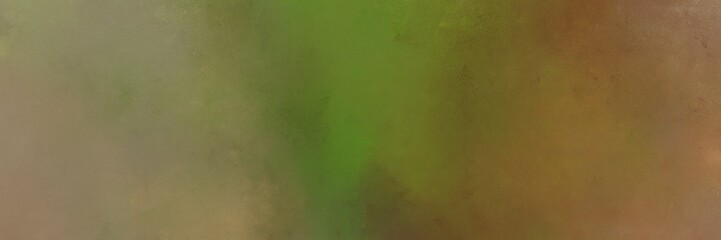 pastel brown, dark olive green and peru colored vintage abstract painted background with space for text or image. can be used as horizontal background texture