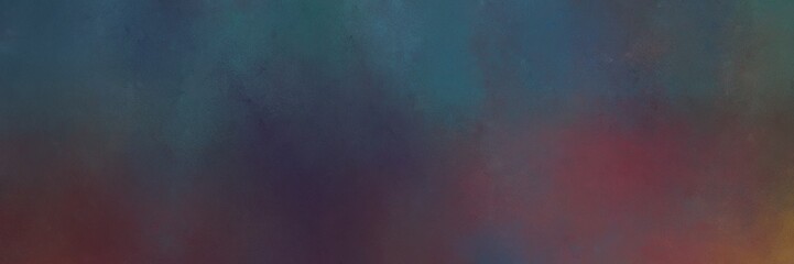 abstract painting background texture with dark slate gray, old mauve and teal blue colors and space for text or image. can be used as horizontal background graphic