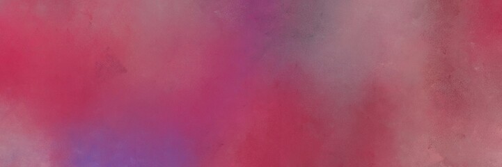 moderate pink, antique fuchsia and rosy brown colored vintage abstract painted background with space for text or image. can be used as horizontal header or banner orientation