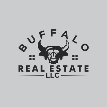 vector bufalo real estate illustration of an background