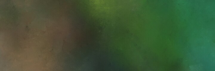 abstract painting background graphic with dark slate gray, pastel brown and dark olive green colors and space for text or image. can be used as horizontal background graphic