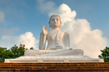 Sitting Buddha statue in Mihintale, Sri Lanka
