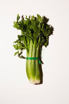 Celery on white, copyright Diana Koenigsberg 2020