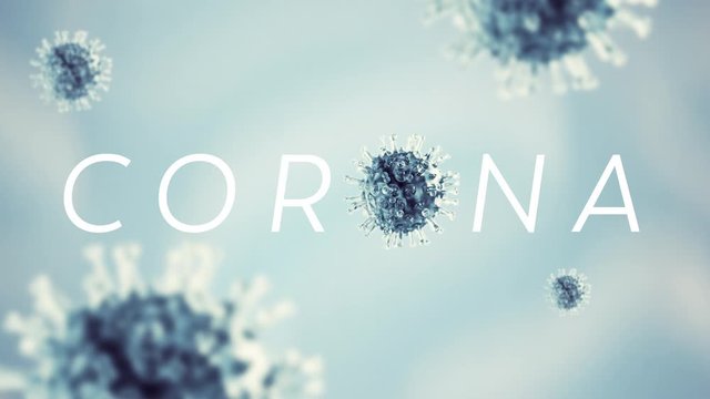 Coronavirus, Covid-19, 4k, animierter Loop