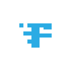 Fototapeta premium initial letter f abstract square concept logo