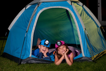 Kids in Tent