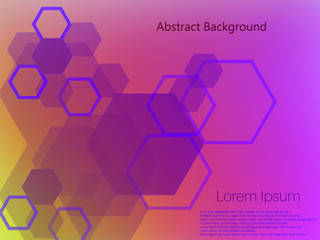 Abstract background with geometric shapes, colorful page cover , vector.
