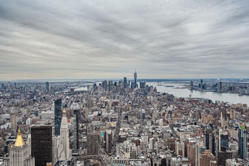 Fototapeta na wymiar Luftaufnahme New York City