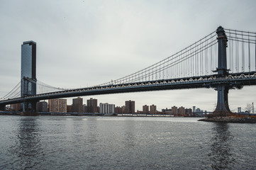 Fototapeta na wymiar Manhattan Bridge in New York