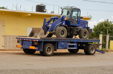 Front-end Loader On Flatbed