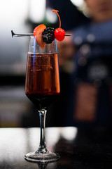 The art of mixology to create delicious and original cocktails.
