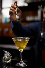 The art of mixology to create delicious and original cocktails.