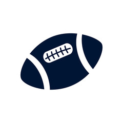 American football ball silhouette style icon vector design