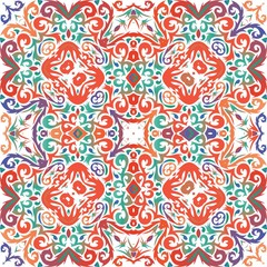 Antique talavera tiles patchwork.