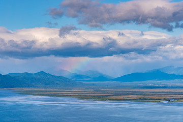 Far east, Russia, Avacha Bay, the city of Petropavlovsk-Kamchatsky