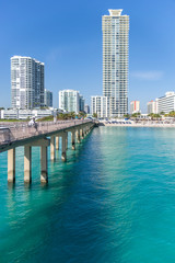 Sunny Isles buildings viewed from Pier