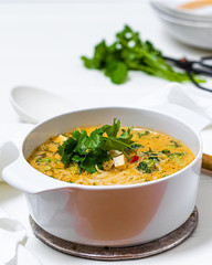 One Pot Thai Red Curry Noodle Soup