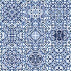 Traditional ornate portuguese azulejos.