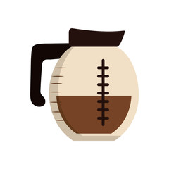Isolated coffee kettle flat style icon vector design