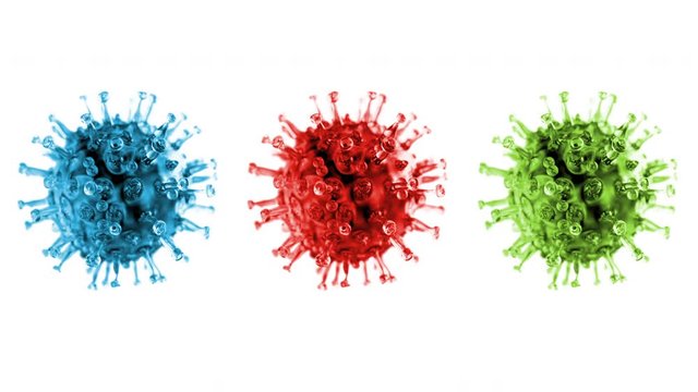 Coronavirus, Covid-19, 4k, animierter Loop