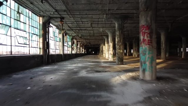 Abandoned Fisher Body factory in Detroit, Michigan