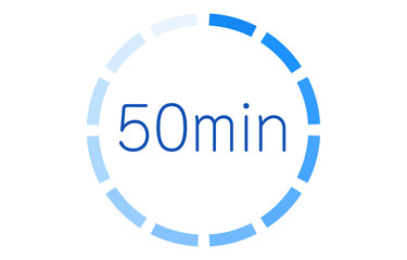 所要時間の目安アイコンのベクターイラスト