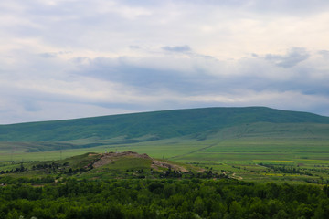Fototapeta premium View of the Caucasus mountains in Georgia