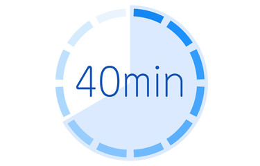 所要時間の目安アイコンのベクターイラスト