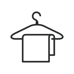 hanger and towel icon vector design template