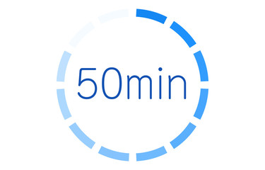 所要時間の目安アイコンのベクターイラスト