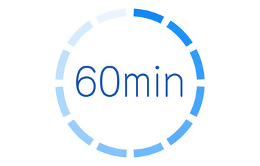 所要時間の目安アイコンのベクターイラスト