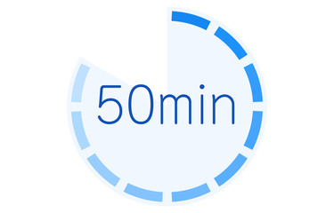 所要時間の目安アイコンのベクターイラスト