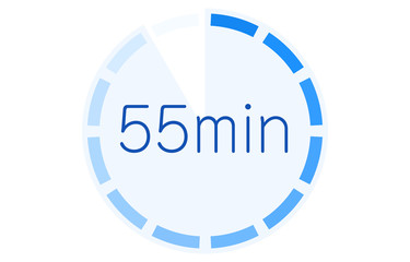 所要時間の目安アイコンのベクターイラスト