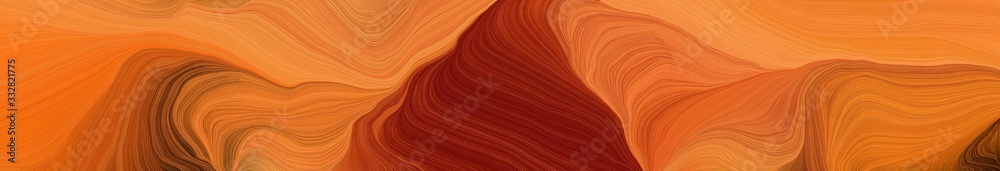 Aufkleber wide colored banner background with bronze, maroon and dark red color. modern waves background desig