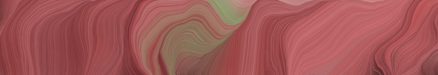 dynamic wide colored banner. modern curvy waves background illustration with moderate red, gray gray and rosy brown color