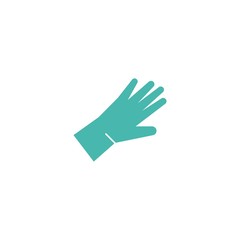 Medical safety gloves icon