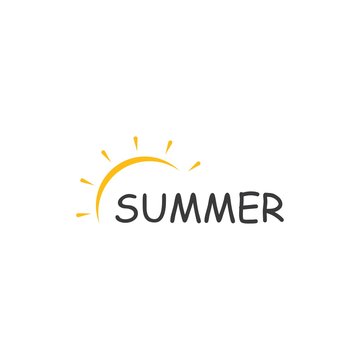 sun illustration  logo vector