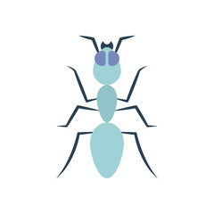 ant icon, flat style