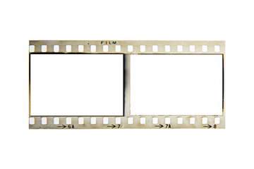 (35 mm.)Vintage film frame.With white space.film camera.