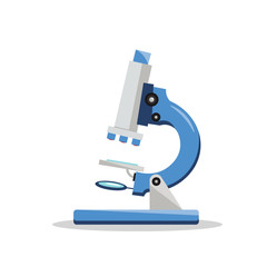 microscope illustration design element. flat icon.