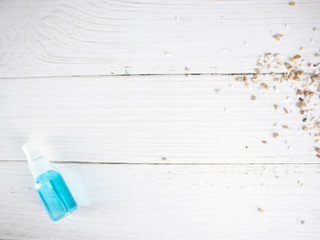 Alcohol on a white background.