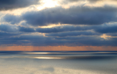 Obraz premium Photo landscape beautiful sea in the evening
