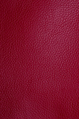Red artificial leather with large texture
