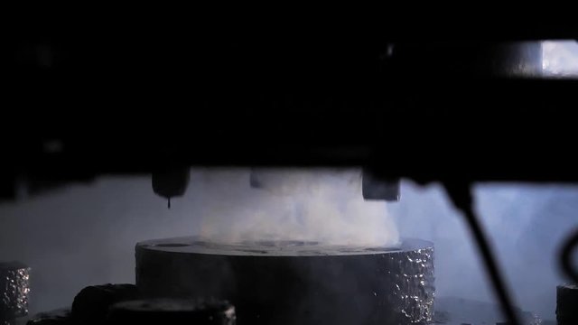 Pressing metal processing machine, metal stamping