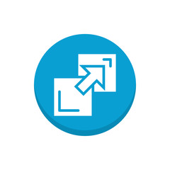 Fullscreen Vector Colour Circle Icon  Illustration