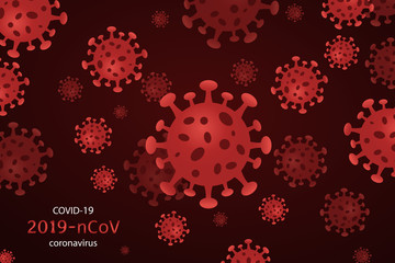 New Coronavirus (2019-nKoV). Design concept for protection against a viral pandemic and stop coronavirus concepts.