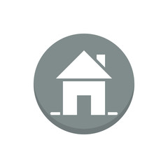 Home Vector Colour Circle Icon  Illustration