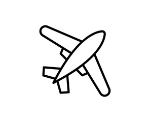 Plane line icon